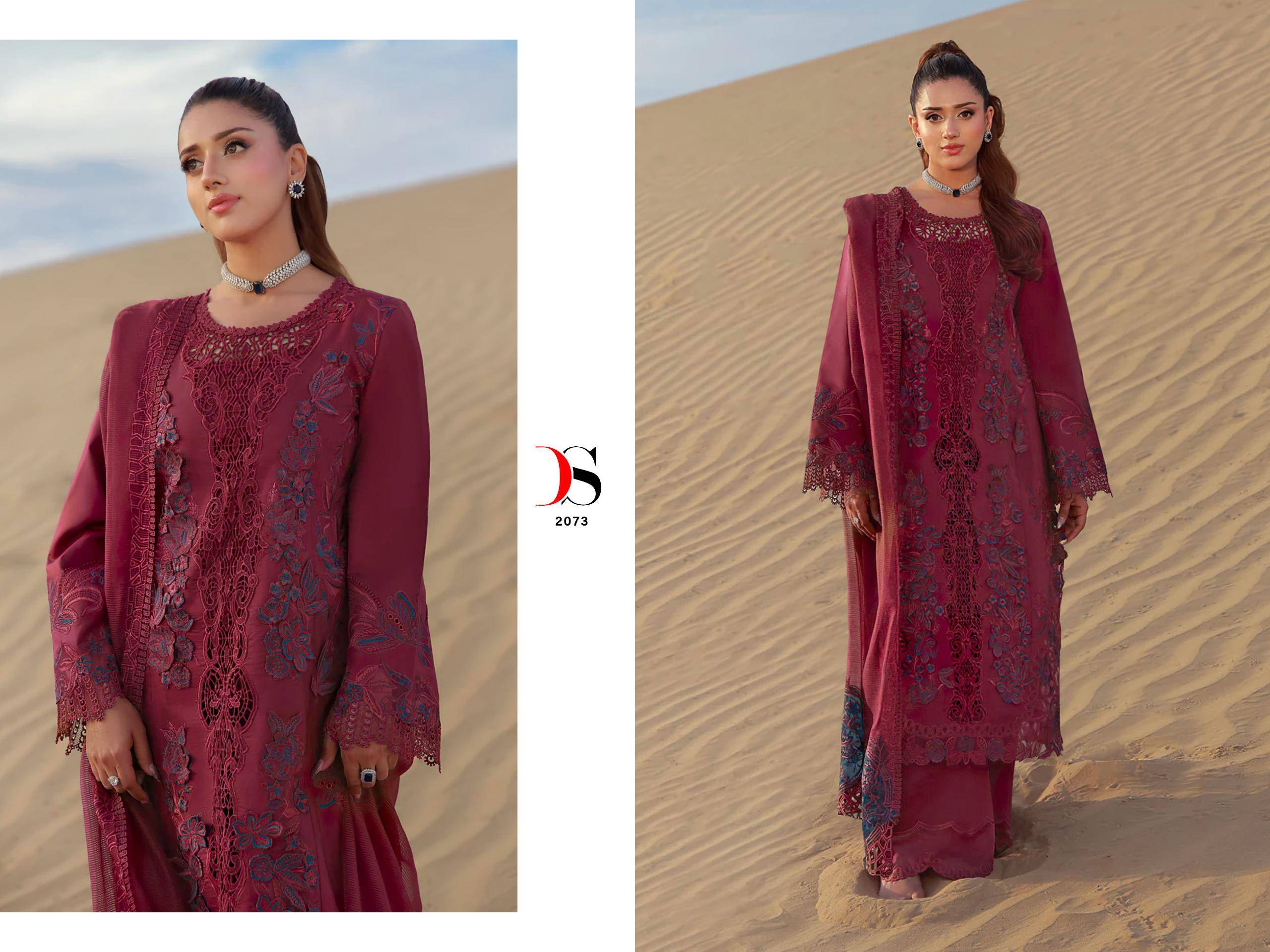 RANGRASIYA vol-6  by  DEEPSY SUITS 2071 To 2076 Series Beautiful Pakistani Suits Wear Pure Cotton Dresses At Wholesale Price
